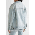 custom100% algodão mulheres manga longa casuais mulheres casaco jaqueta jeans